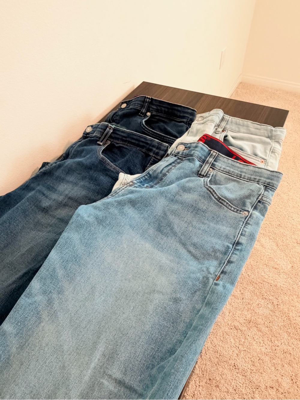 Bundle Levi's Boys Light and Dark Blue Denim Set Husky 20